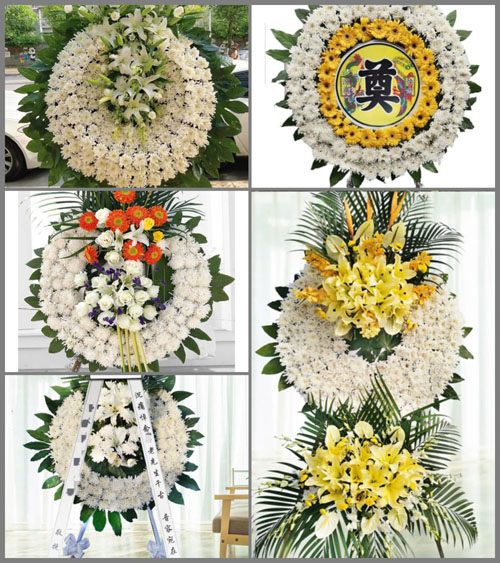 四川成都邛崃市临邛镇柏树村花圈速递